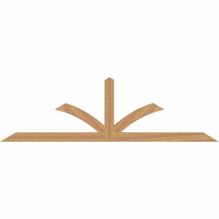 Ekena Millwork Richland Smooth Timber Gable Bracket, Western Red Cedar, 84"W x 24"H x 3 1/2"D x 3 1/2"F, 7/12 Pitch GBW084X24X0404RIC00SWR